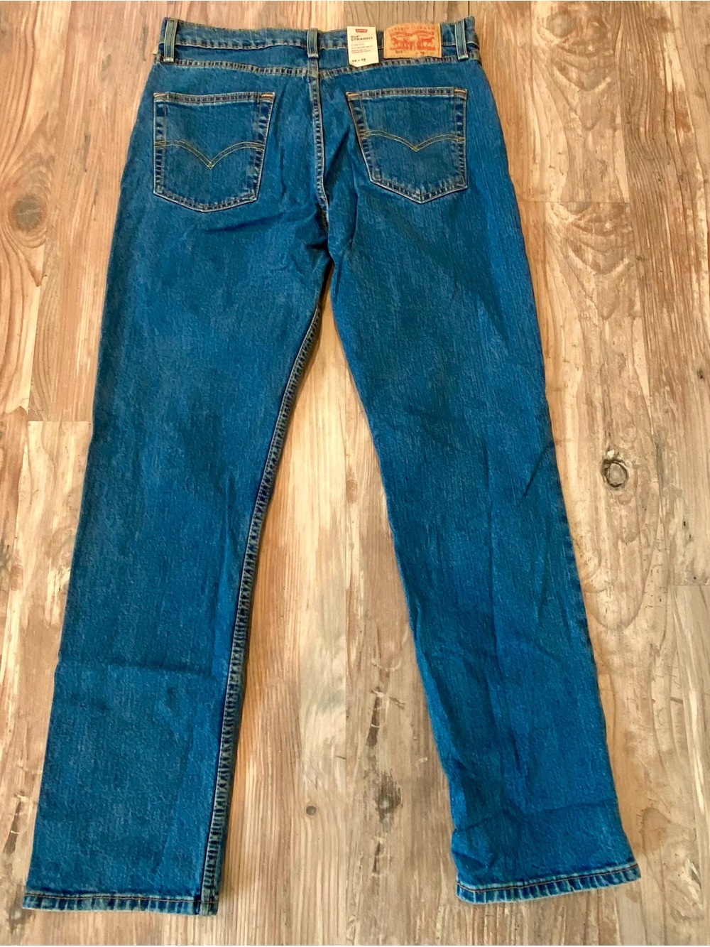 Levi's Men's 514 Blue Straight-Leg Jeans 34x32 NWT